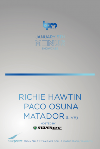 Minus Showcase @ Blue Parrot , The BPM 2013